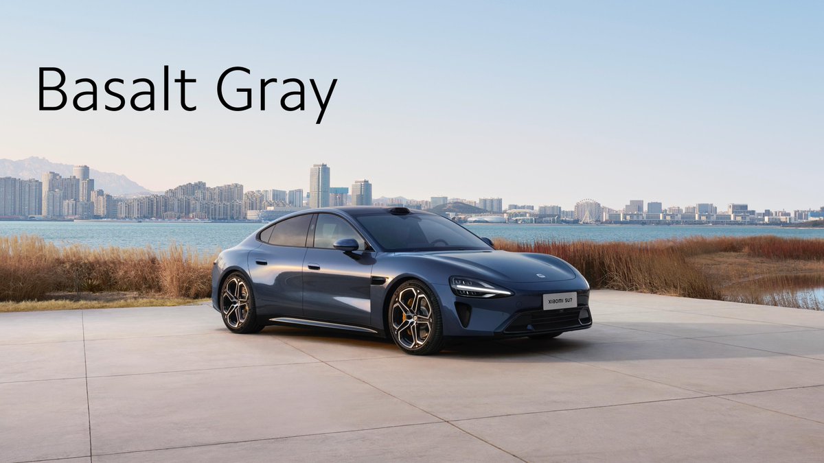 Xiaomi's tweet image. #XiaomiSU7 comes with new color options for the exterior. 

#XiaomiEVLaunch #DrivingForward