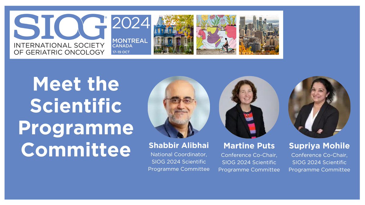 We are waiting to see your contributions for #SIOG2024! Our Scientific Programme Committee looks forward to your abstracts and invites you to join them in Montreal for an engaging and unforgettable congress! Submit your abstract by 18 April loom.ly/cZOObdc