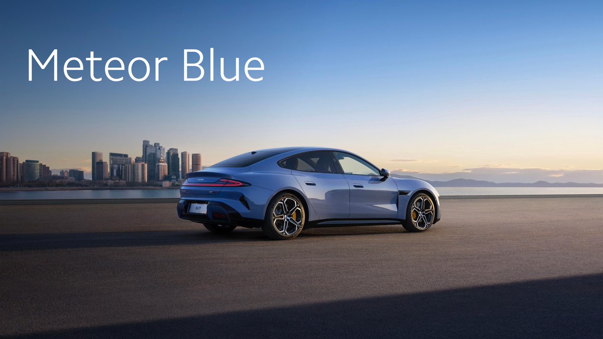 Xiaomi's tweet image. #XiaomiSU7 comes with new color options for the exterior. 

#XiaomiEVLaunch #DrivingForward
