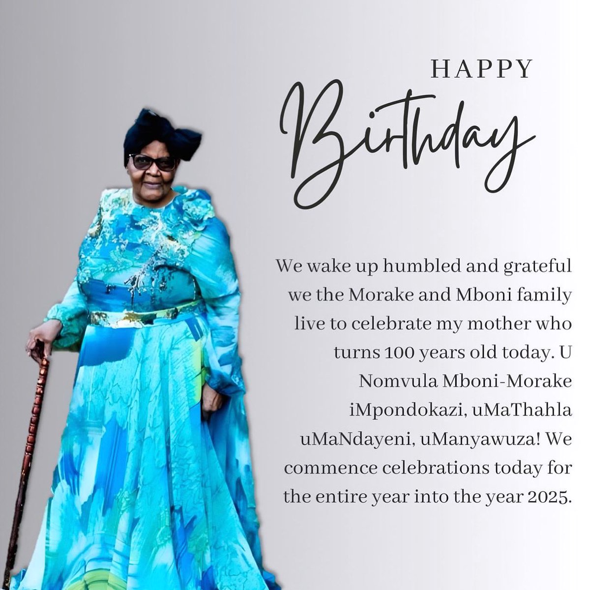 We are a blessed bunch. It’s my mother’s birthday 🎂 NGUWE Ma NYAWUZA… happy birthday Mama ❤️❤️❤️😍 100 years old today we celebrate 🥳 🙏🏾