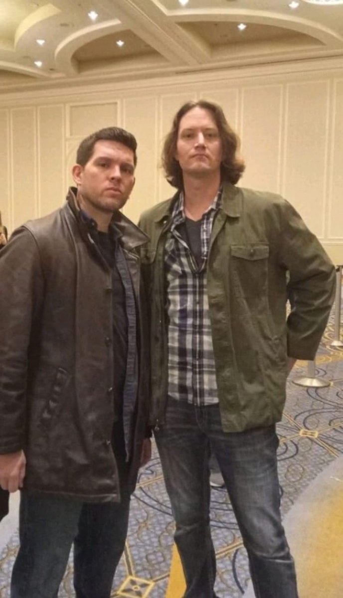 RockyF150's tweet photo. With #Supernatural season16 happening, is it time to dust off these old clothes and bring them back to the lineup? @jarpad @JensenAckles @mishacollins #SPNFamily #spnnash https://t.co/pDXXMnjT8T