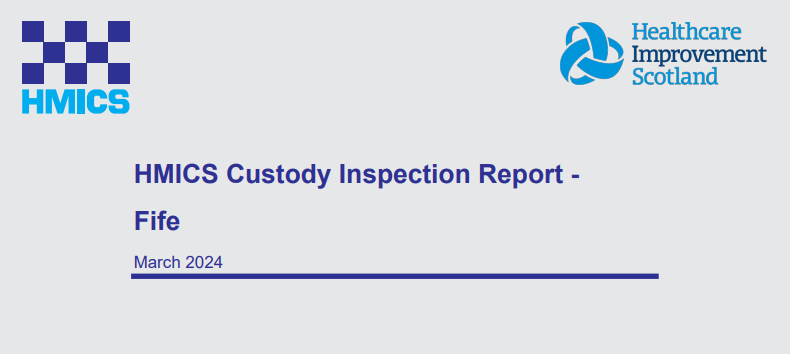 Today @hmics and @online_his published the Custody Inspection Report - Fife. To read the report follow: hmics.scot/publications/h… To read the press release follow: hmics.scot/news/police-cu…