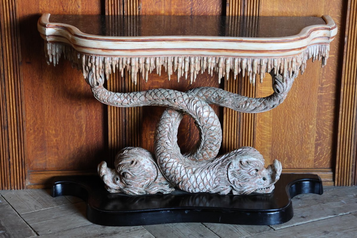 BrownriggUK's tweet image. Pair of Early 20th Century Italian Twin Dolphins Console Tables

rb.gy/2wrvfy

#consoletable #antiqueconsoletable #pairoftable #antique #furniture #interiordesign #decor
