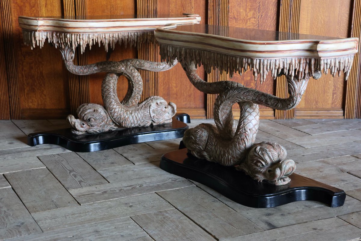BrownriggUK's tweet image. Pair of Early 20th Century Italian Twin Dolphins Console Tables

rb.gy/2wrvfy

#consoletable #antiqueconsoletable #pairoftable #antique #furniture #interiordesign #decor