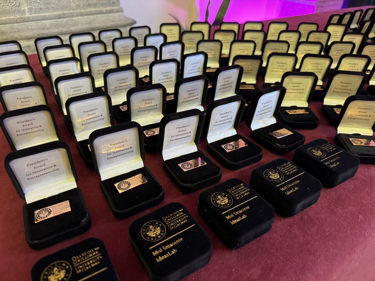 It’s a beautiful day for our President’s Award for Innovation and Entrepreneurship in the Aula.  🏆  #StudentInnovation 

Students will receive a Bronze, Silver or Gold for successful completion of IdeasLab programmes 👏