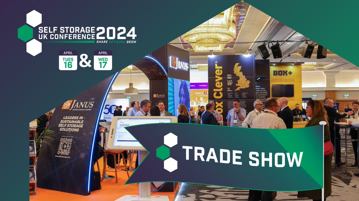 SSA UK Conference 2024 (April 16-17). Visit the amazing Trade Show with nearly 60 industry suppliers offering everything from security systems, renewable energy specialists, CCTV, construction, insurance, and more!

BOOK NOW! 🔗 ssauk.com/ssauk-conferen…

#SSAUK2024  #SelfStorageUK