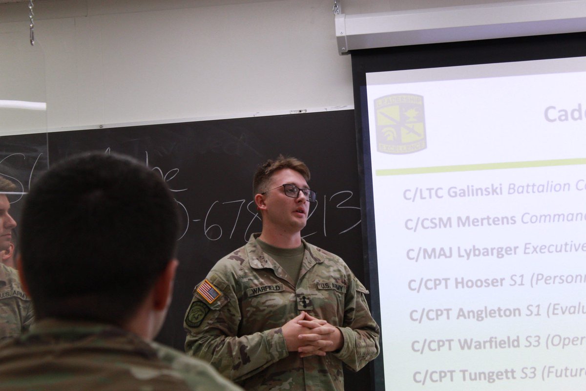 <a href="/SIUE/">Southern Illinois University Edwardsville | SIUE</a> <a href="/TRADOC/">U.S. Army TRADOC</a> <a href="/usarec/">U.S. Army Recruiting</a> <a href="/CG_ArmyROTC/">Brig. Gen. Maurice Barnett</a> <a href="/AmandaAzubuike/">Amanda Azubuike</a> <a href="/3rdROTCBrigade/">BlackHawkBde</a> <a href="/GoArmy/">GoArmy</a> Warfield has a family history of service &amp; was encouraged by a grandparent to become an officer.

"ROTC has helped me learn how to help others and be a leader through leadership roles, different events/exercises, and working with others as a team."

#ArmyROTC