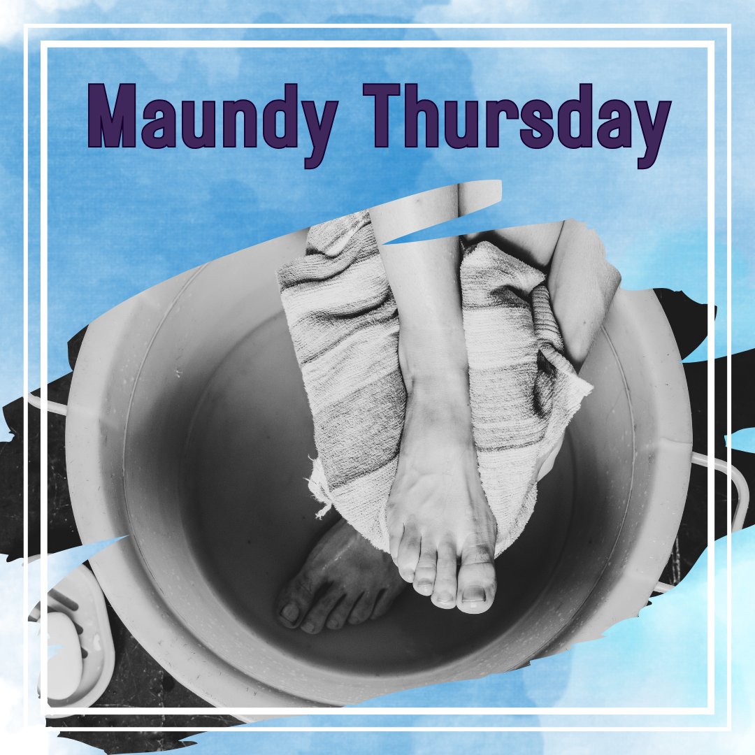 Today is #MaundyThursday, when Jesus shared the #LastSupper and washed his disciples feet. May we too roll up our sleeves and care for others, just as Jesus did.