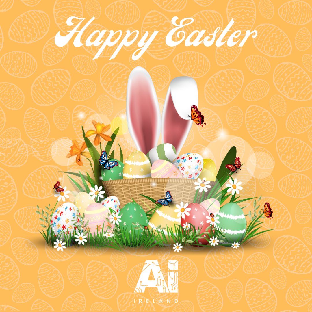 🐰 #HappyEaster from #AIIreland! 🐣 Wishing everyone a joyful #Easter filled with laughter, love and lots of chocolate eggs! 🍫 As we reflect on the season of rebirth, we renew our commitment to AI for positive change, fostering innovation and creating a brighter future for all