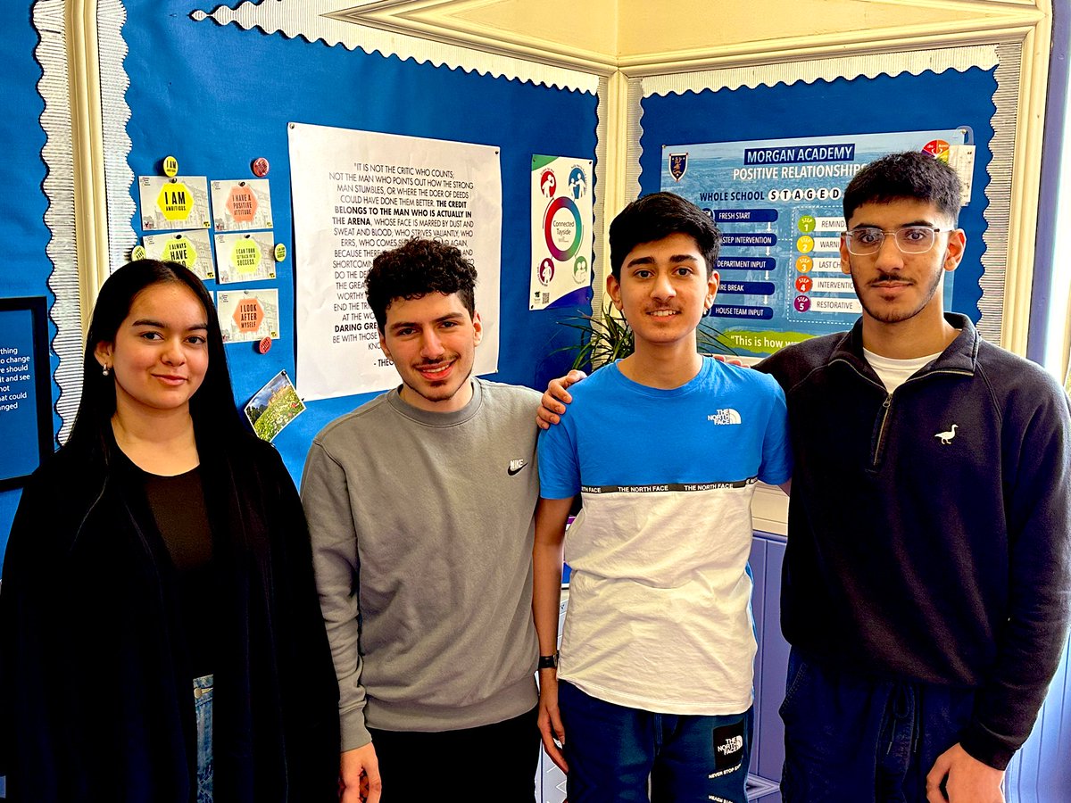 morganacademy1's tweet image. May we introduce to you the Morgan Academy School Captains and Vice Captains for session 2024-2025. Arpi Rahman and Anees Saghir (Captains) Abdul Zahid &amp;amp; Bshara Mousa (Vice Captains. Congratulations all! 🙌👍🦌❤️