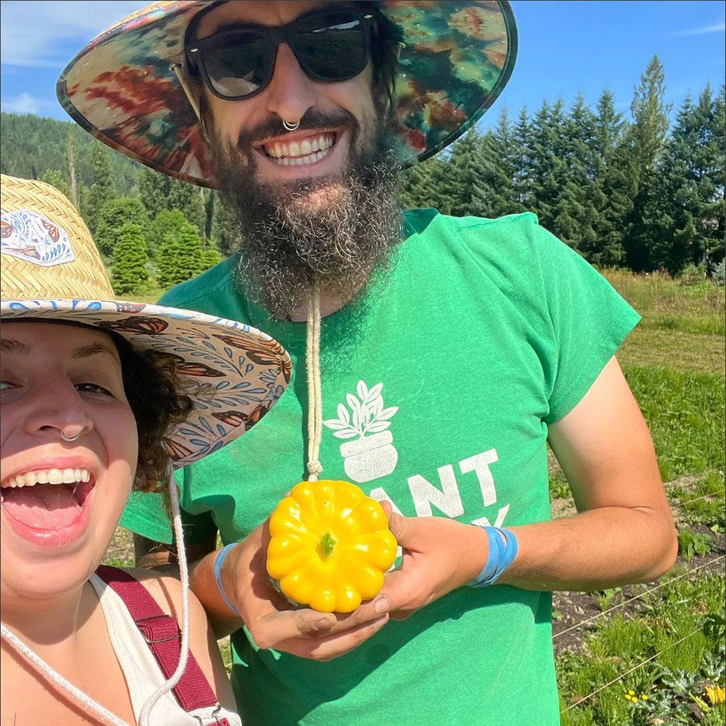 “Enjoy this moment of pure joy In honor of our first squash of the season 🌞🌱🌈” — ToniYa and Pete of Full Heart Farm in Carnation, WA