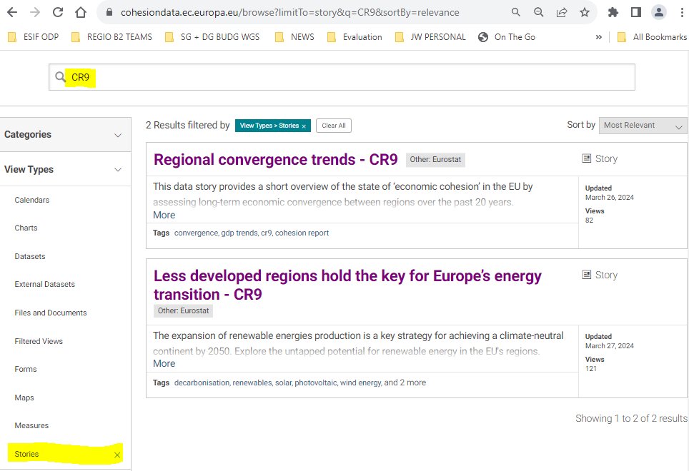 RegioEvaluation's tweet image. With the #cohesionreport launch announced yesterday we published 2 related #EURegiodatastories.  
More stories will be released in the coming weeks. 
Find these interactive data stories in the #cohesionopendata catalogue here:  
cohesiondata.ec.europa.eu/browse?limitTo…
