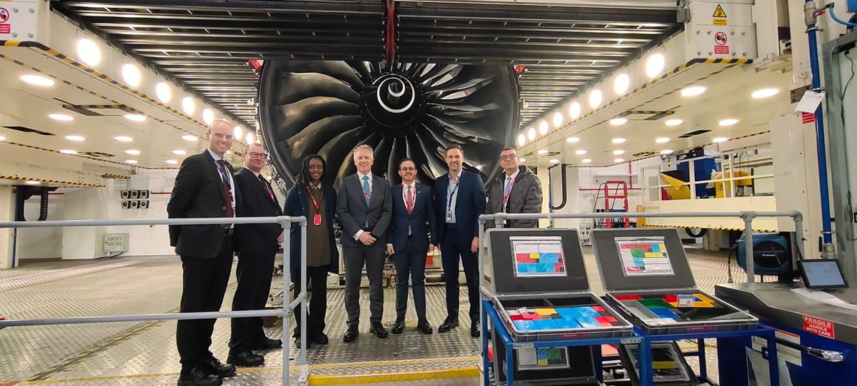 Another great field visit to Derby with @RobBAylesbury to see @RollsRoyce largest aircraft engine manufacturing hub. Discussed advancements in engine technologies & Sustainable Aviation Fuel, highlighting the promising prospects for future and bolder partnerships between 🇲🇦🇬🇧