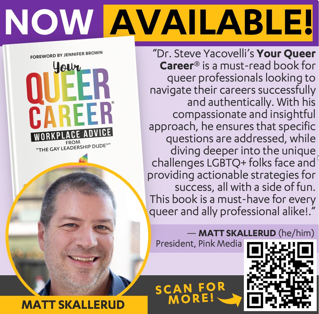 Hot off the press, @gayleadership releases 'Your Queer Career - Workplace Advice,' a must-read book for queer professionals looking to navigate their careers successfully and authentically. @ILoveGayWork @ILoveLGBTBiz @MattSkal topdoglearning.learnworlds.com/books