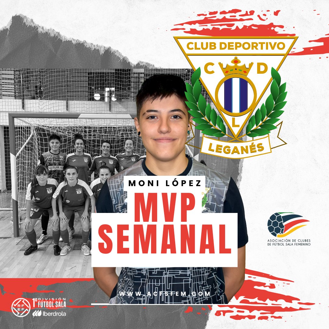 ⭐️ MVP DE LA JORNADA ⭐️

Felicitaciones a @moniiloopez8 del <a href="/cdleganesfs_fem/">C.D. Leganés Fútbol Sala Femenino</a> por su destacado rendimiento en la cancha. 

#mvp #futbolsalafemenino #futsalrfef