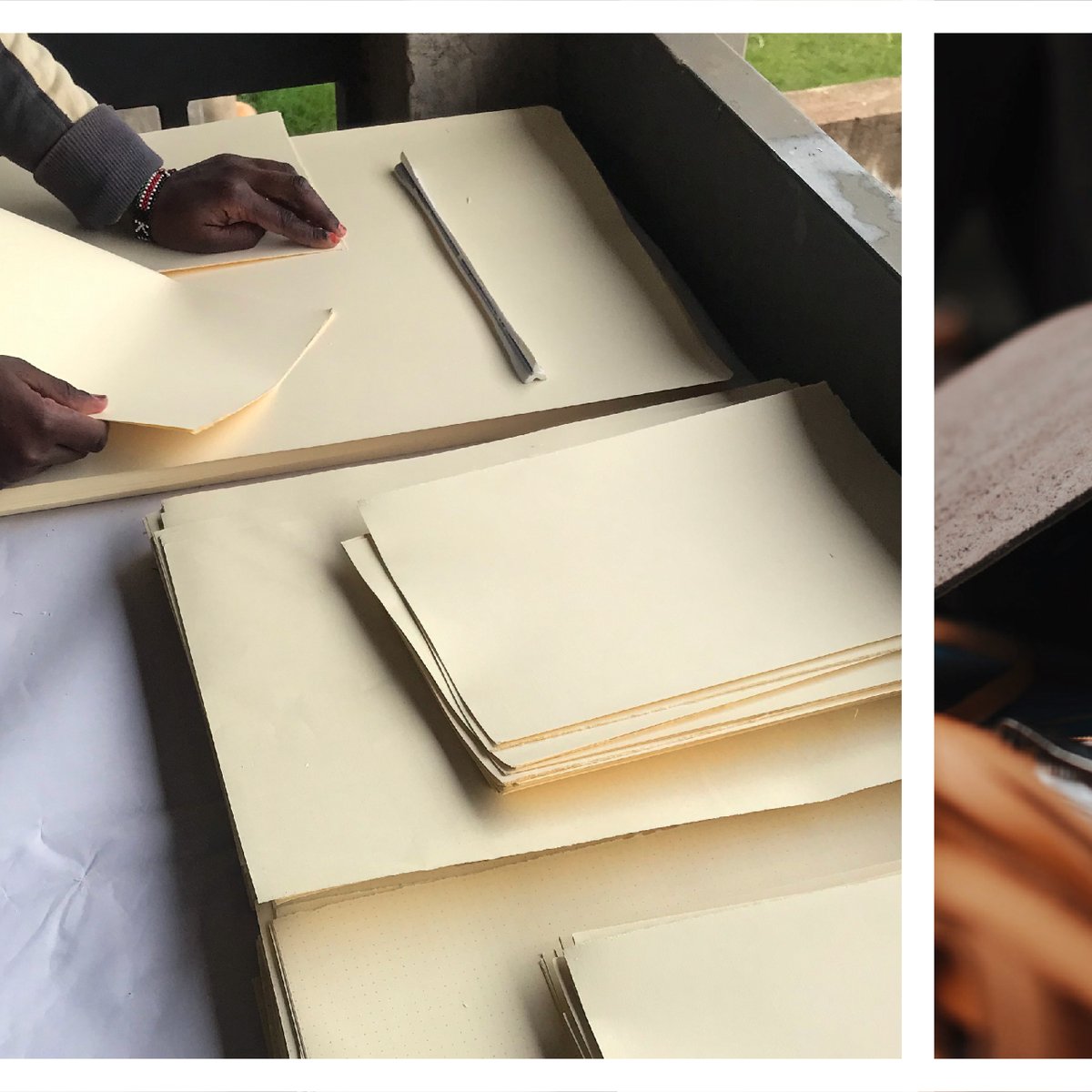 erregatti's tweet photo. Handmade all the way.
These are a few stills from different parts of the production process.
Each book is a labour of love, with each process of its production handled by a person who is a master of their craft. Thank you for making all of this possible. https://t.co/PjfRiiUq1P