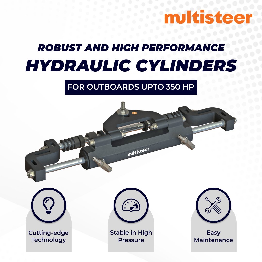 MIndia24284's tweet image. Precisely crafted Hydraulic Cylinders for outboards up to 350 HP. 

Experience the power of high-performance hydraulic cylinders to dominate the waters with ease and confidence! 🌊💪
multisteer.com/hydraulic-stee…
#Multisteer #boatsteering #boatsteeringkit #hydraulic #cylinder