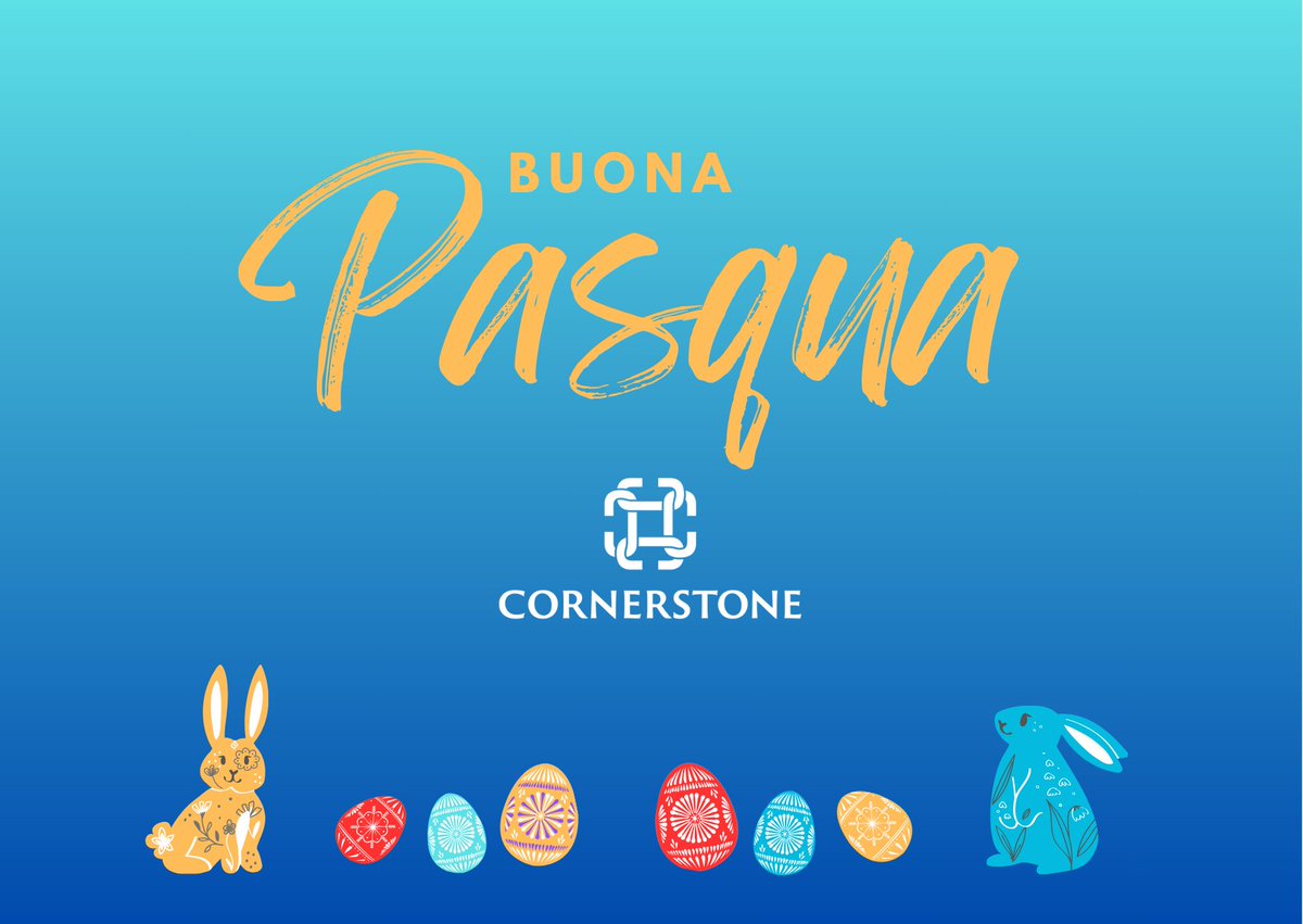 🕊️ Buona Pasqua da Cornerstone International!🕊️
Che questo periodo di rinascita e rinnovamento porti con sé nuove opportunità, successi e soddisfazioni, sia sul fronte professionale che personale.🌟🐣🐇

#BuonaPasqua #Pasqua2024 #CornerstoneInternational #Auguri #HR #ConsulenzaHR
