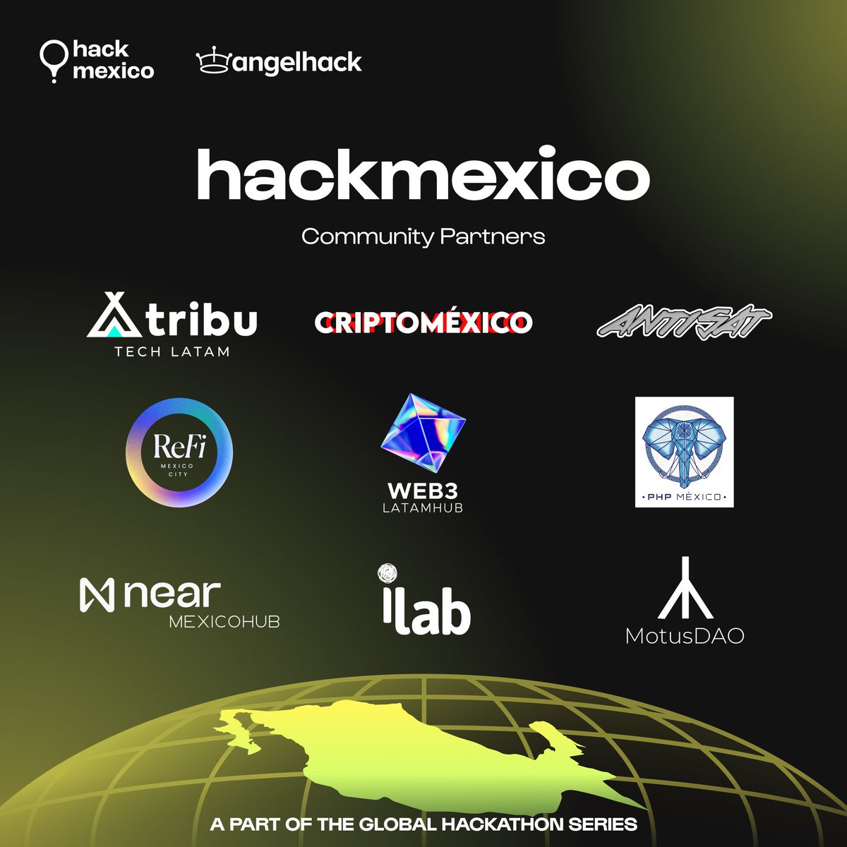 Joining forces with an amazing lineup of Community Partners for #hackmexico!

We're igniting creativity, fostering collaboration, and driving change in the #tech realm. Be a part of something truly remarkable, only at #TheGlobalHackathonSeries. 💥

➡️ go.d3v.gg/hackmxc-ahtw