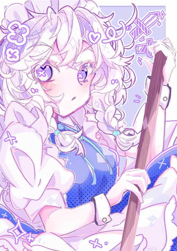 咲夜さんです
#東方Project #十六夜咲夜 
#絵柄が好みっていう人にフォローされたい