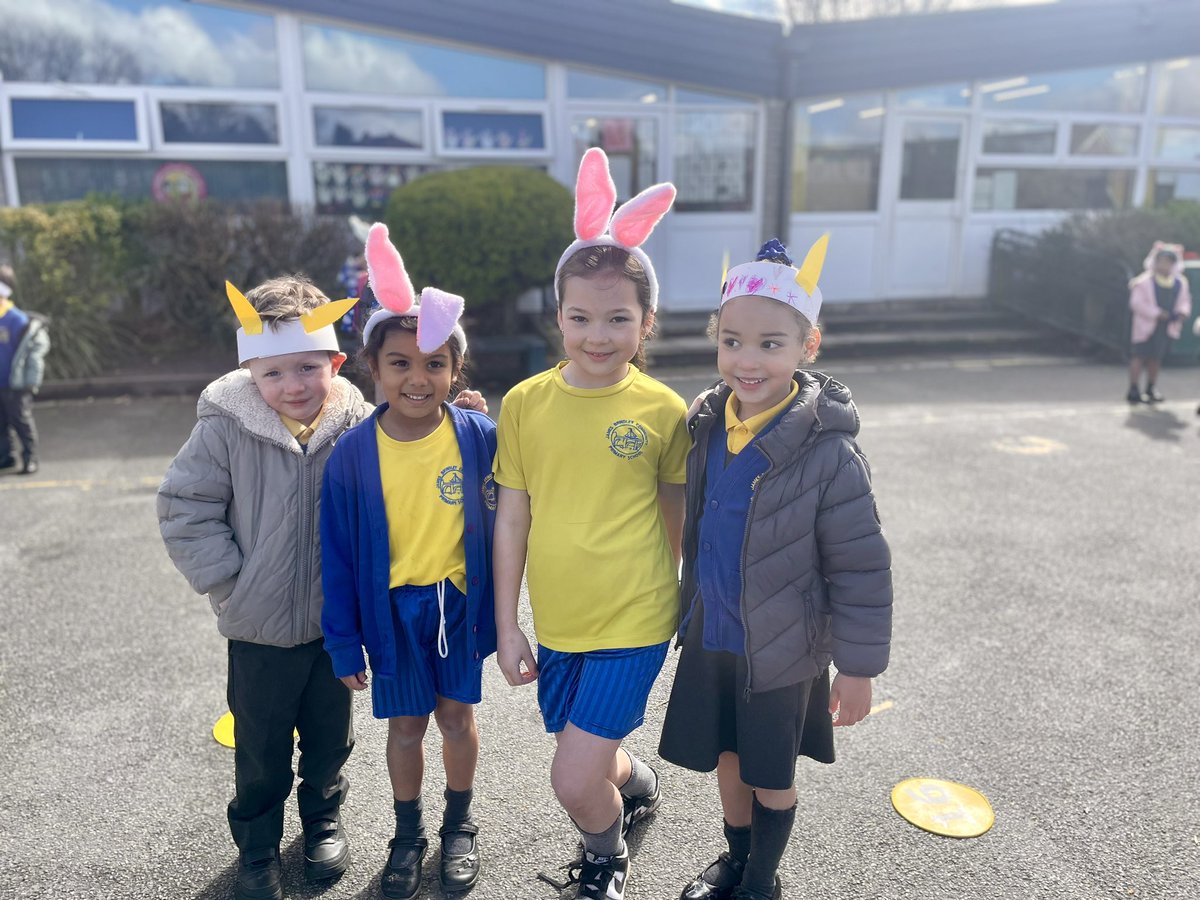 Reception loved the Easter extravaganza organised by the sports councillors this morning. 🐣🐰💗 #PerfectStartToOurEasterCelebrations