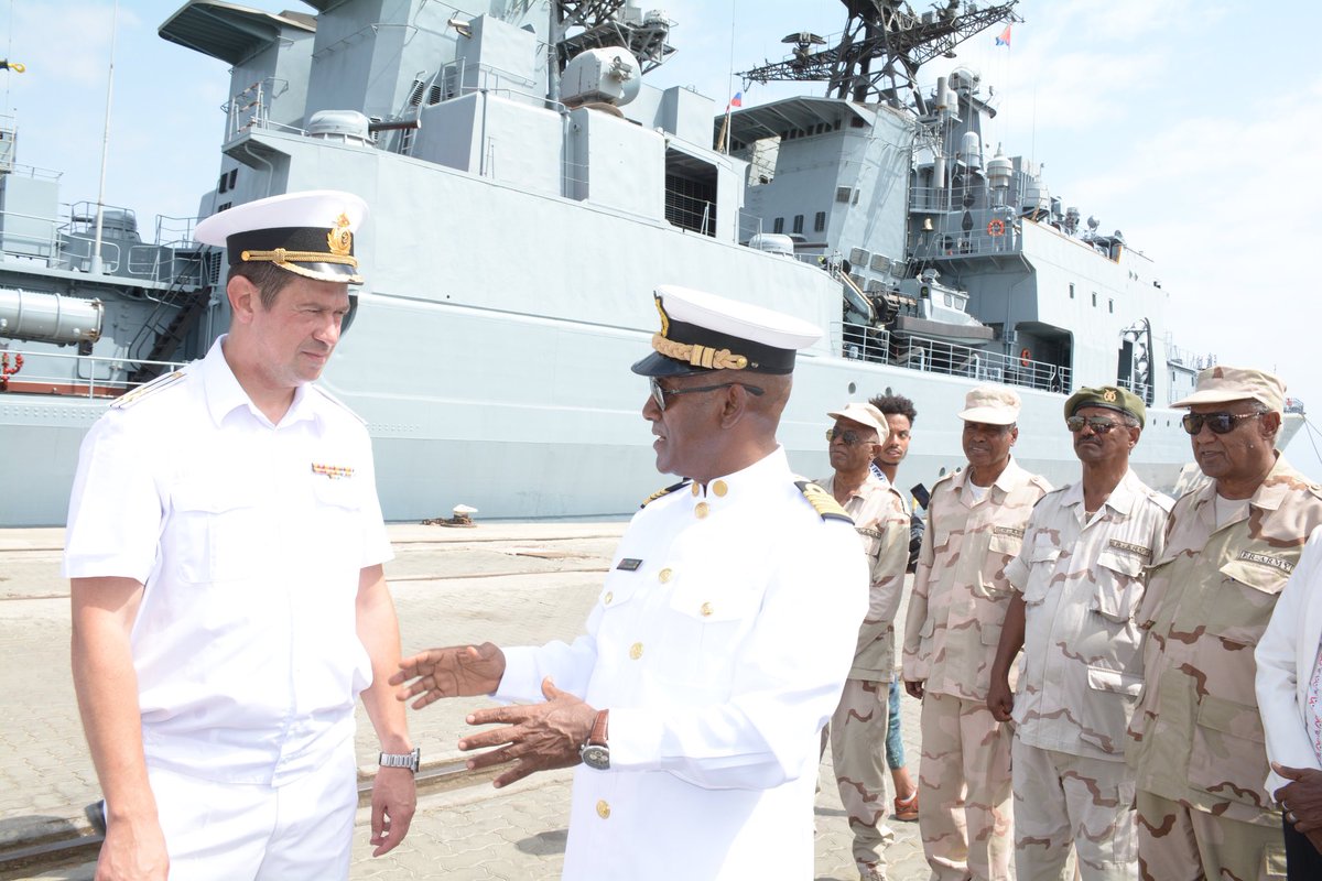 Russia's Pacific Fleet frigate Marshal Shaposhinkov arrived in Massawa today for five-day port-call in commemoration of 30th Anniversary of diplomatic ties between Russia & Eritrea. 🇪🇷 🇷🇺