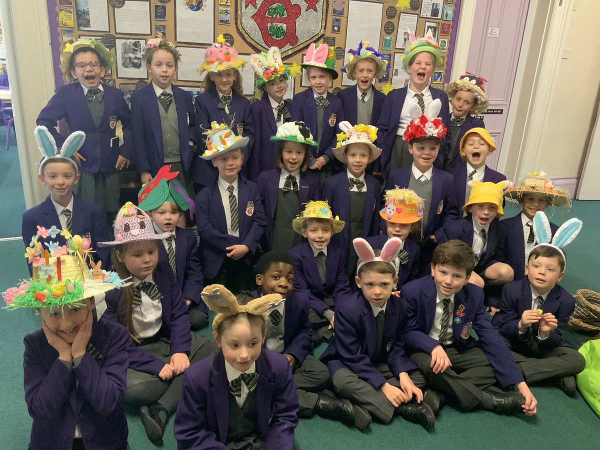 A Happy Easter to everyone from Year 3 in their fantastic Easter bonnets.