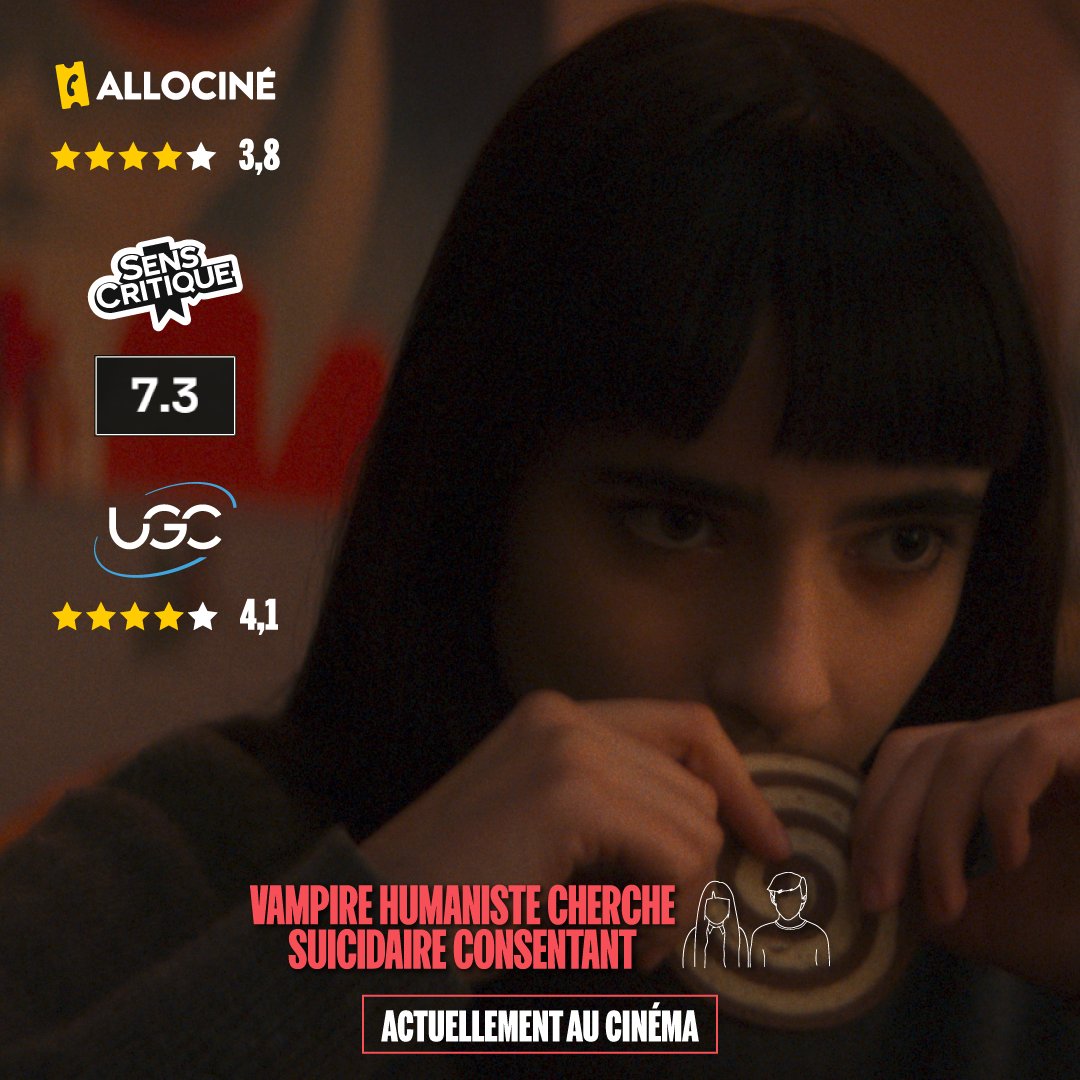 Vos retours sur #VampireHumaniste 🥹🥹

Merci 💙

Le film est toujours en salles, trouvez votre séance 👉 bit.ly/3IxRd42