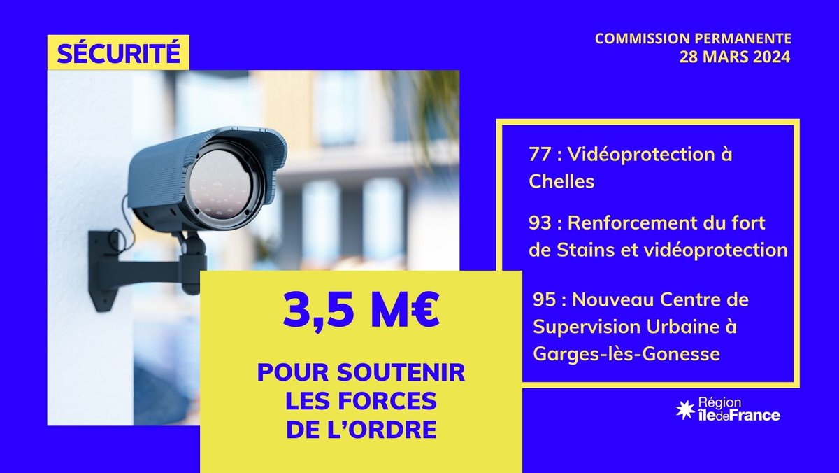 #DirectIDF | 🛡️ La #RégionIDF renforce le dispositif de #sécurité sur le territoire francilien en investissant dans de nouveaux équipements.