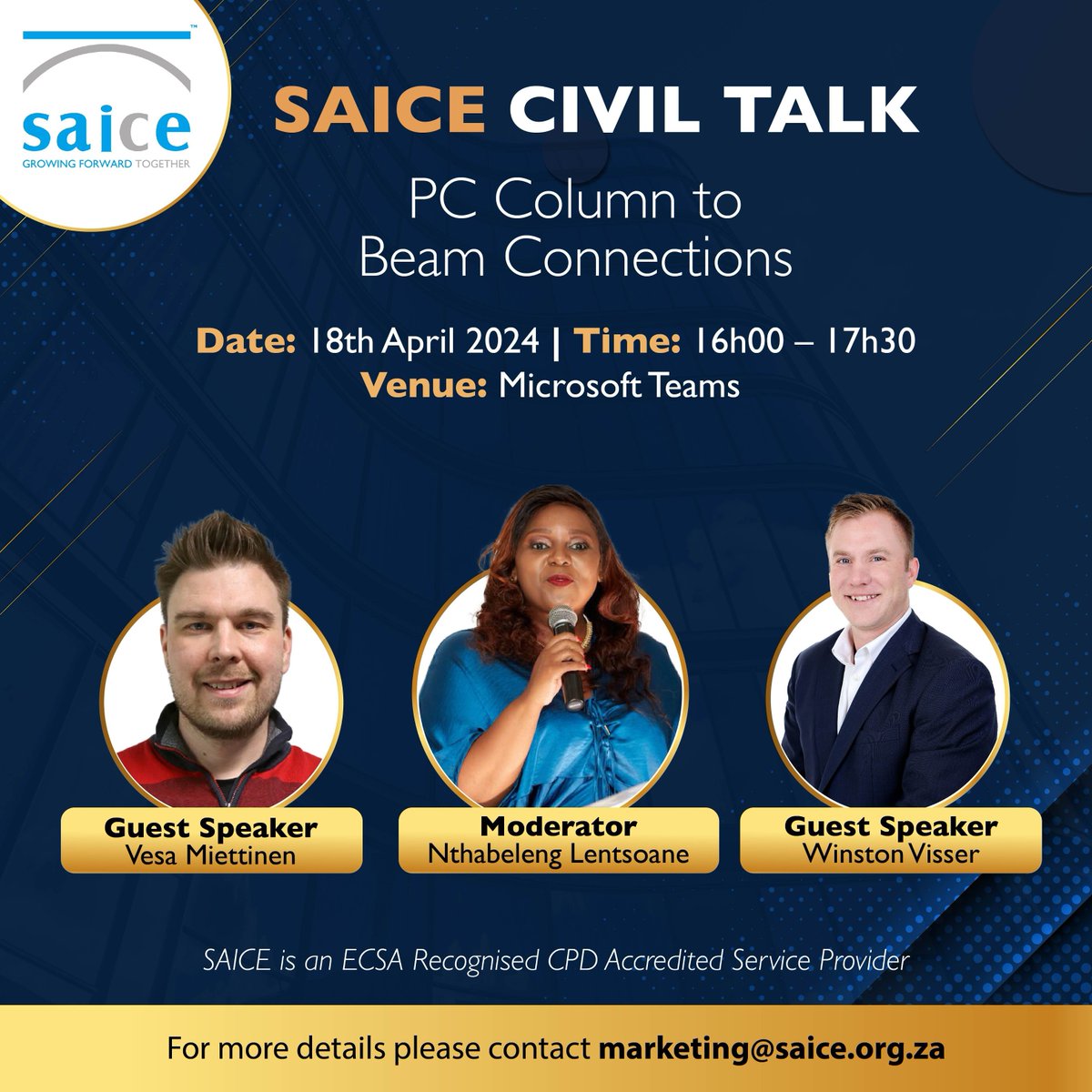 Remember to join our first Civil Talk of the year on the 18th of April 2024. Tune in at 16:00 to hear from our speakers, Vesa Miettinen and Winston Visser, as they share their insights. Save the date! Click on the link to register: ow.ly/SFG650R41BQ