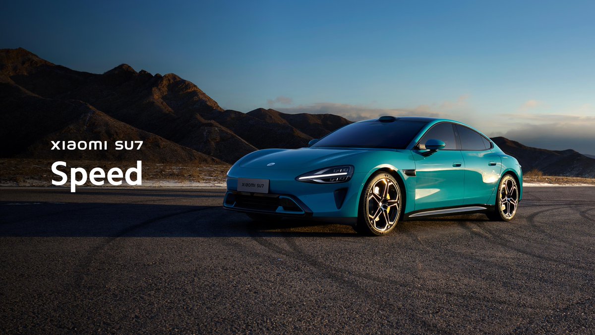 Xiaomi's tweet image. EVs with both quick acceleration and high top speed are not common, but #XiaomiSU7 possesses both qualities.

Not only that, its acceleration takes only 10.67 seconds to go from 0 to 200km/h - the epitome of speed!

#XiaomiEVLaunch #DrivingForward