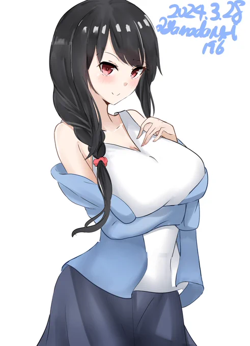 #艦これ版深夜の真剣お絵描き60分一本勝負  #艦これ版真剣お絵描き60分一本勝負_20240328扶桑さん 
