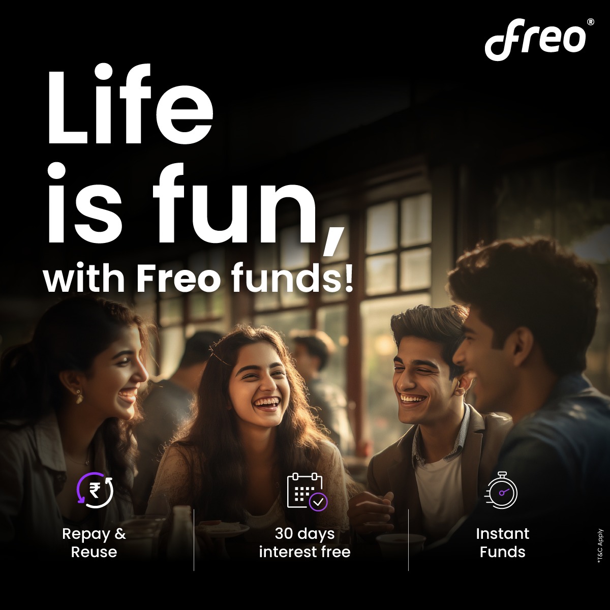 How? Get up to Rs. 15,000 on Freo! 

❌ 30 Days on Interest
🚄 Instant Transfers
♻️ Repay and Reuse

What are you waiting for?

Download Freo now!