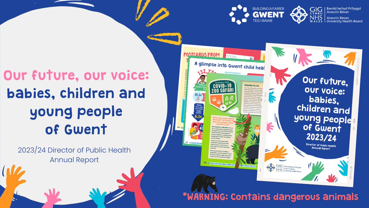 “We have to get it right for our babies, children and young people across Gwent. With this report we are amplifying their voices to make Gwent a better place for them to grow” - Tracy Daszkiewicz, Director for Public Health in Gwent. Read the new report: bit.ly/43EasT9