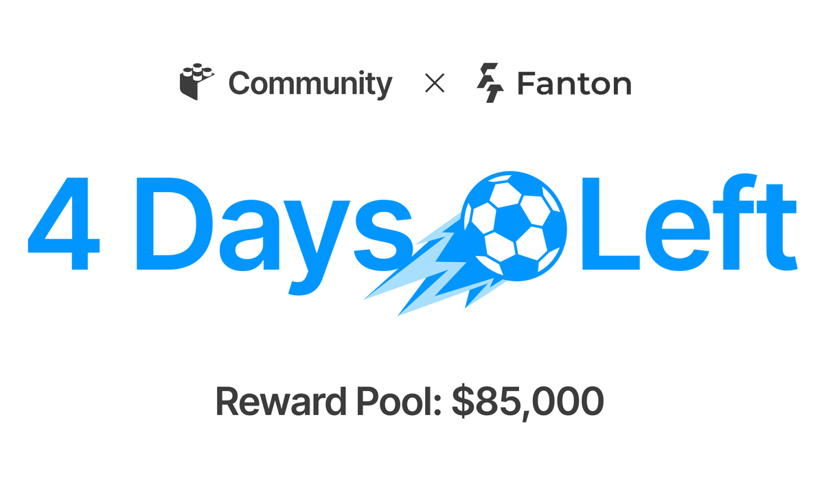 Fanton’s $85,000 awaits winners in just 4 days

Almost half a million people took part in the Community x <a href="/FantasyFanton/">Fanton Fantasy Football</a> campaign! To compare, the biggest stadiums in the world hold around 100,000 people.🤯
