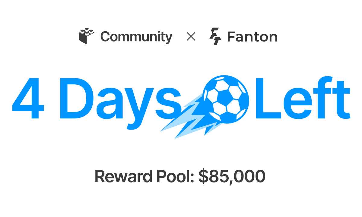 Fanton’s $85,000 awaits winners in just 4 days Almost half a million people took part in the Community x @FantasyFanton campaign! To compare, the biggest stadiums in the world hold around 100,000 people.🤯