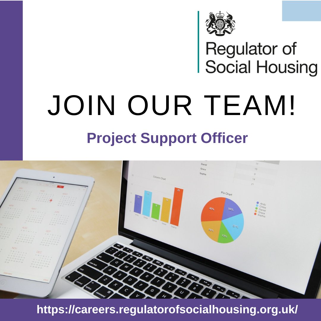 We have a fantastic opportunity for a Project Support Officer to join us in a permanent role, working as part of our Data and Statistics team. Interested? Find out more here: …reers.regulatorofsocialhousing.org.uk/job/535184