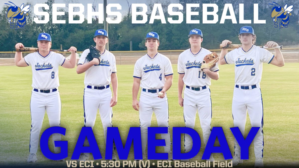 ⚾ SEBHS BASEBALL ⚾ 🆚: ECI 📆: 3/28/24 ⌚️: 5:30 PM 📍: Twin City, GA 🏟️: ECI Baseball Field 🎟: gofan.co/app/school/GA1… 🎥: nfhsnetwork.com/schools/southe…