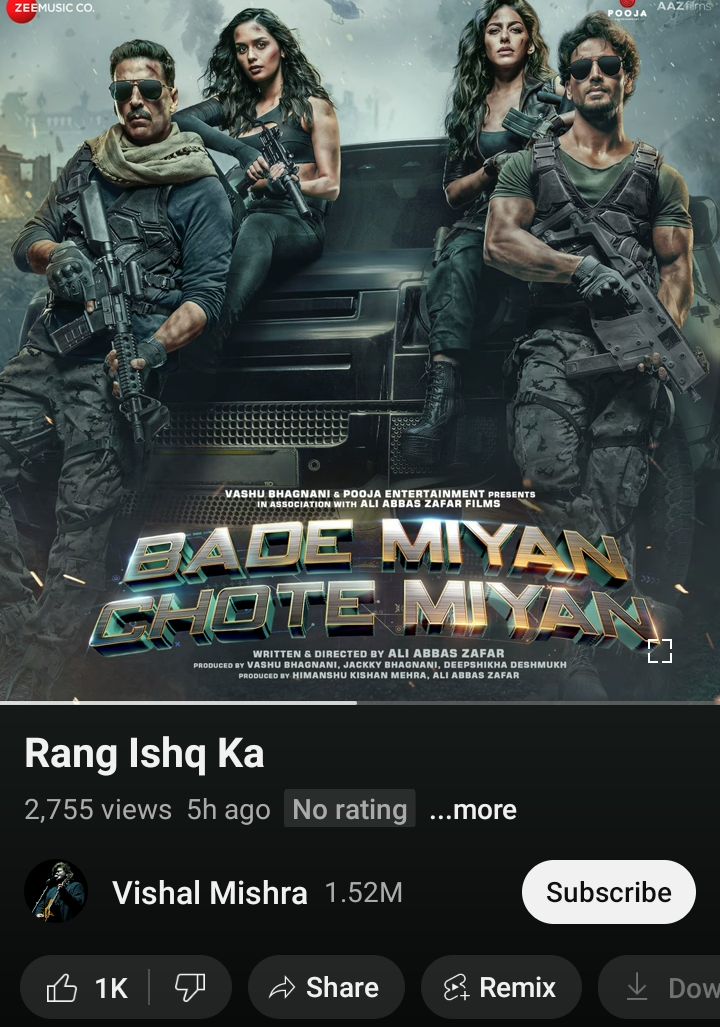 Kya promotion strategy chal rahi hai ?
Itna pyara gaana avi tak release nahi kiya..

#BMCM #Rangishqka