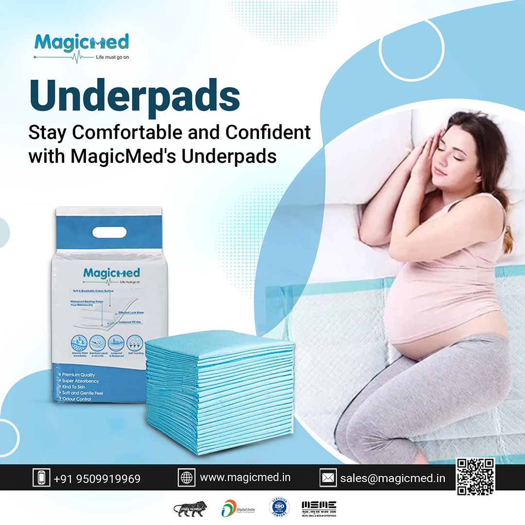 magicmed24's tweet photo. Feel Comfort and Protection with MagicMed Underpads. Say Goodbye to Leaks and Discomfort Forever with Our Premium Quality Underpads.
#Magicmed #Comfort #Protection #Underpad #medicalequipment 
Order with us today
9509919969
sales@magicmed.in https://t.co/UOOFj1Ac5f