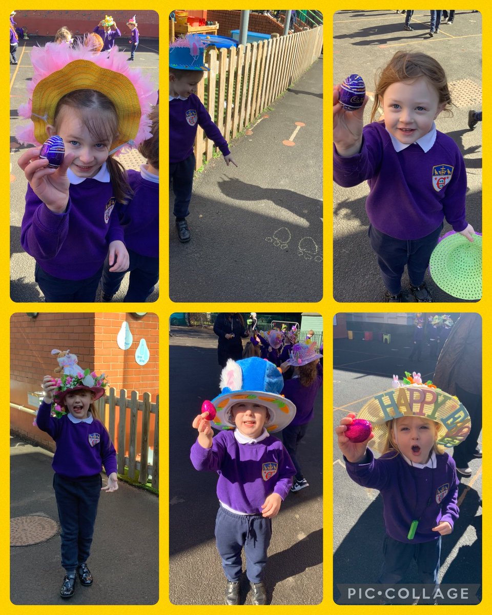 Easter hats, parades and egg hunts. What fun we have had this morning. Happy Easter everyone, love from Reception #RunnymedeReception 🐇🐣🐰🐥