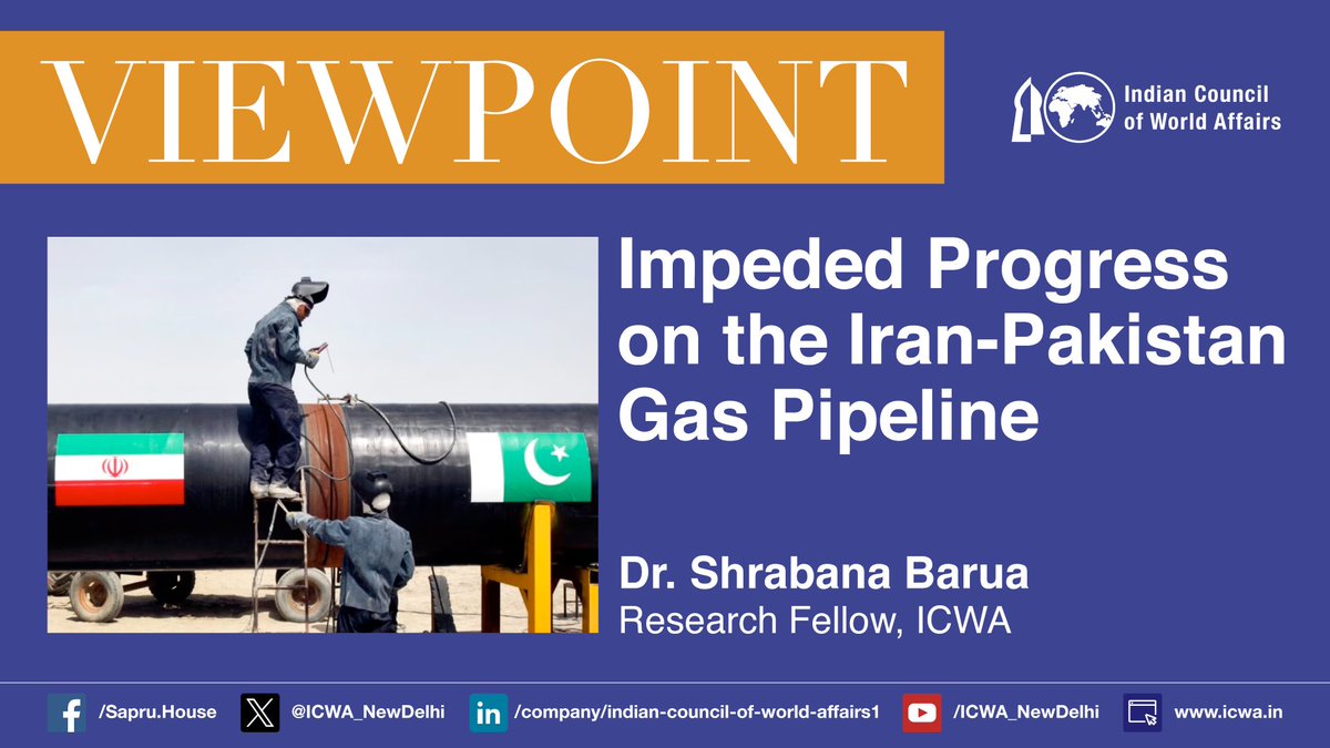 On 23 February 2024, the Cabinet Committee on #Energy (#CCoE) of the interim #government of Pakistan approved construction work of its section of the #Iran-#Pakistan gas pipeline, after a decade long delay. This has been backed by the new government in power, with Shehbaz Sharif…