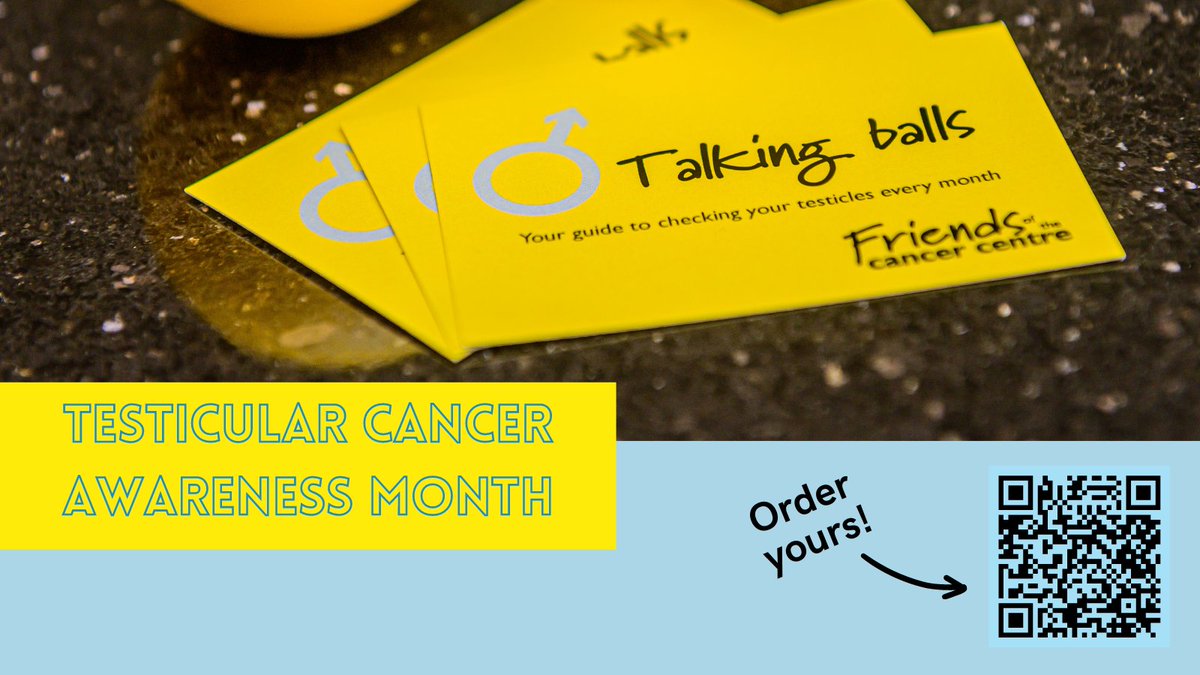 April is #TesticularCancerAwarenessMonth and there is no better time to get #TalkingBalls with our testicular self-check card. When caught early, testicular cancer is very treatable, so it’s really important that you know what to look out for. Order yours: shorturl.at/bQRX8