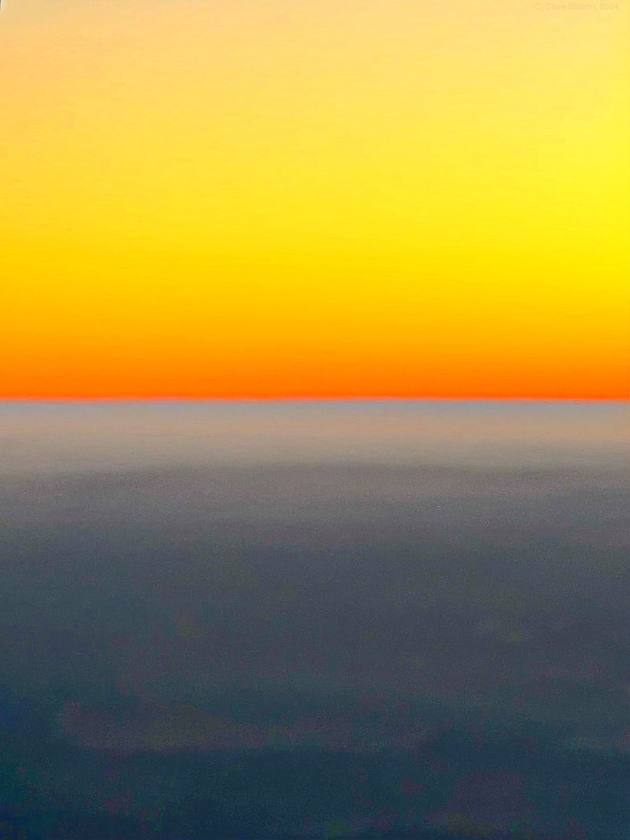 Year 12: day 229: Rothkoesque sunset from the plane