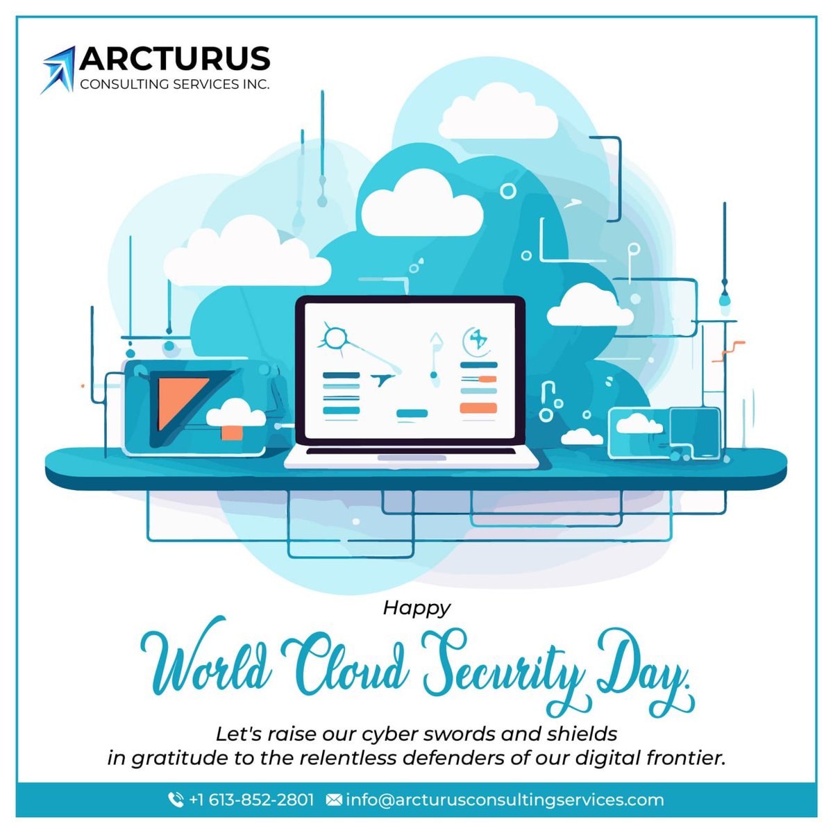 Embrace the digital skies with confidence as we honor World Cloud Security Day! We recognize the invisible shield that safeguards our data, ensuring it floats securely amidst the vast expanse of the cloud. #cloudsecurityday #oracleconsulting #oraclecloudtraining #recruitment