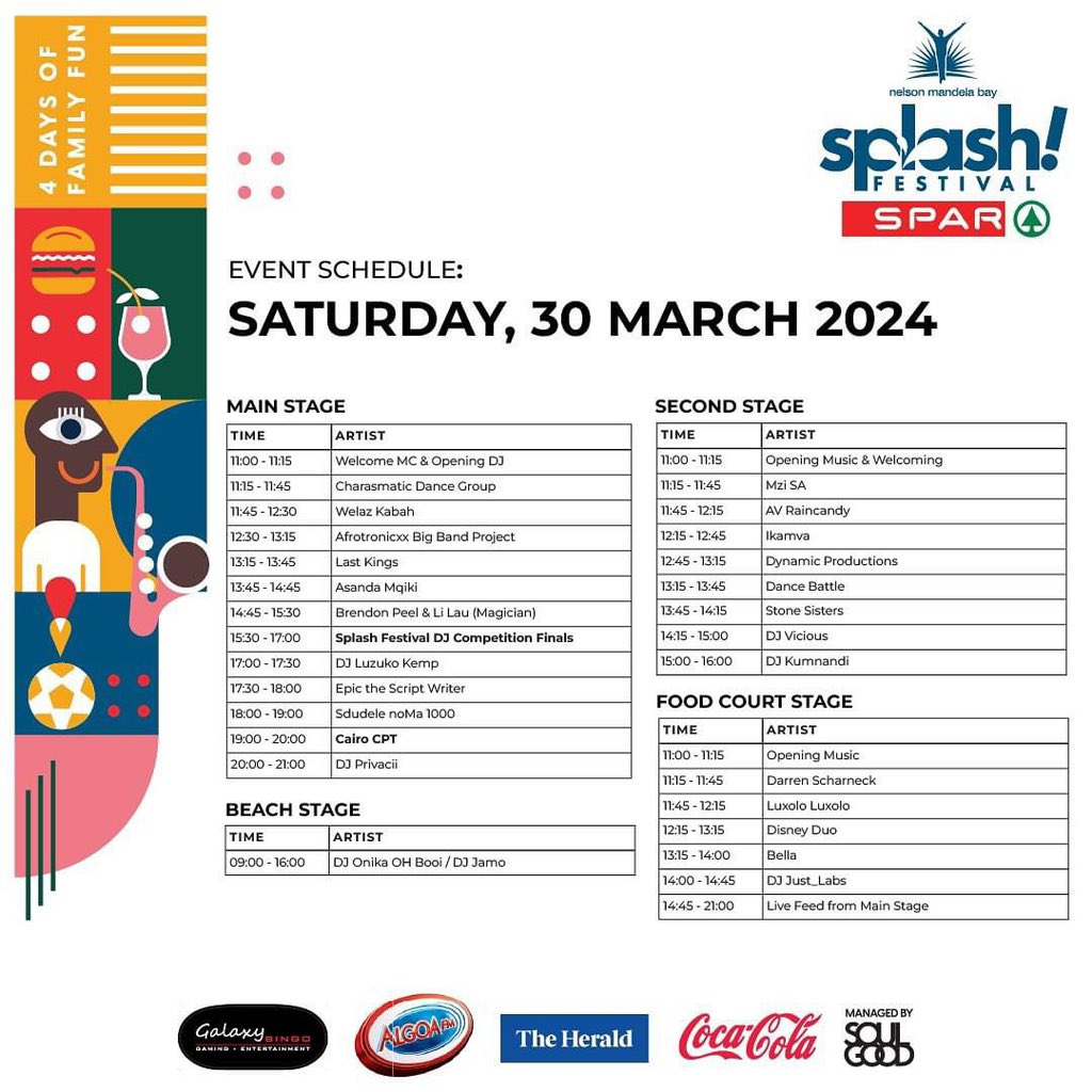 See you on Saturday at #SplashFestival 

I’ll be performing at 11:15 a.m. at the Food Court stage