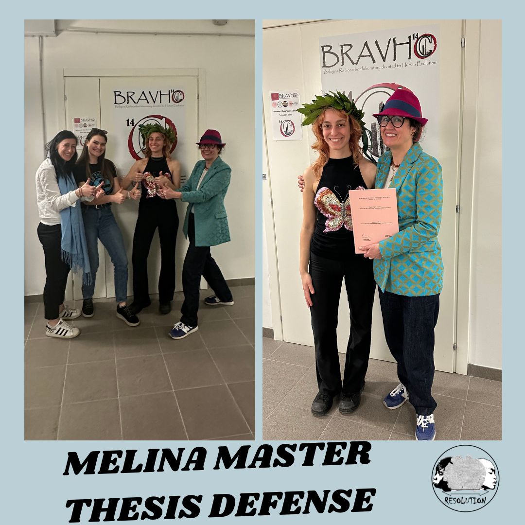 ERC_RESOLUTION's tweet photo. Congratulations to #masterstudent Melina Roumpou who #graduated last week in Science for conservation - restoration of Cultural Heritage, focusing on the #ultrafiltrationstep of bones #pretreatment for #radiocarbondating!
@erc_research @Ciamician_unibo @SilviaPrati2 https://t.co/cqr50ScjbC