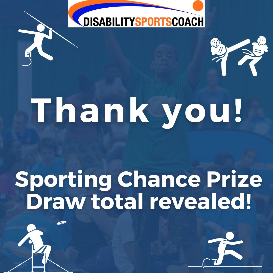 Big things can happen… Thanks to your donations we've raised £2,090 from the Sporting Chance Prize Draw. A little goes a long way… ✅ £10 pays for two people to receive an activity guide ✅£20 pays for an online sports class ✅£50 pays for a home exercise equipment #Thanks