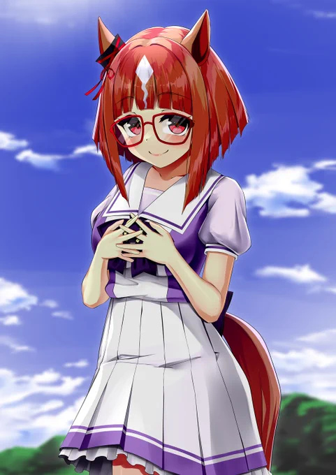 描き終わるころに次の娘が登場して追いつけないです#ウマ娘  #トランセンド 