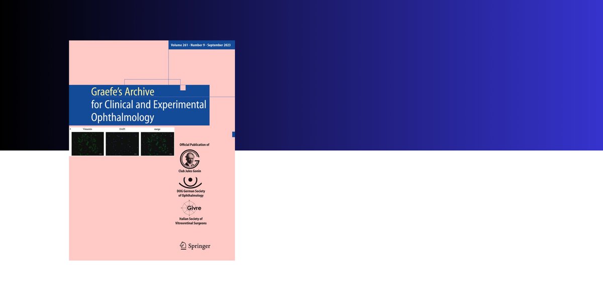 This study in #GraefesArchiveforClinicalandExperimentalOphthalmology evaluates flare levels after intravitreal injection of brolucizumab for diabetic macular edema link.springer.com/article/10.100…